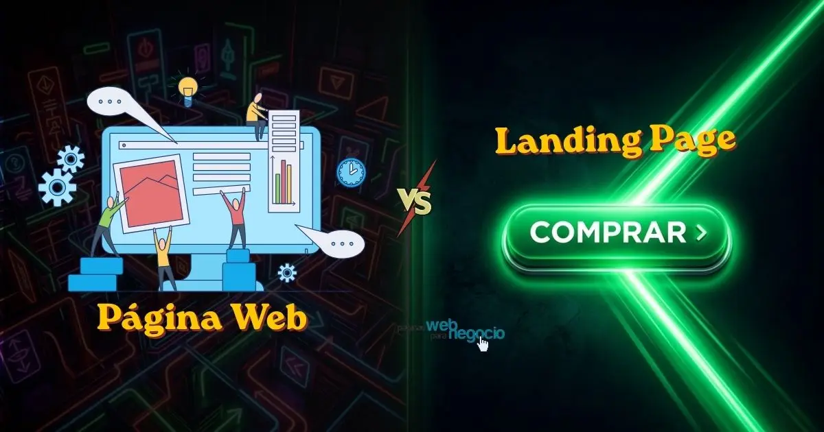 Landing Page vs Página Web